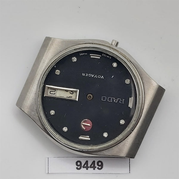 PROJECT TO FIX RADO VOYAGER SS HOODED LUGS DAY DATE EU SHIP UNISEX WATCH 9949