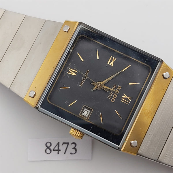 PROJECT TO FIX RADO DIASTAR ROMAN DIAL GOLD SS DATE EU SHIP LADIES WATCH 8473