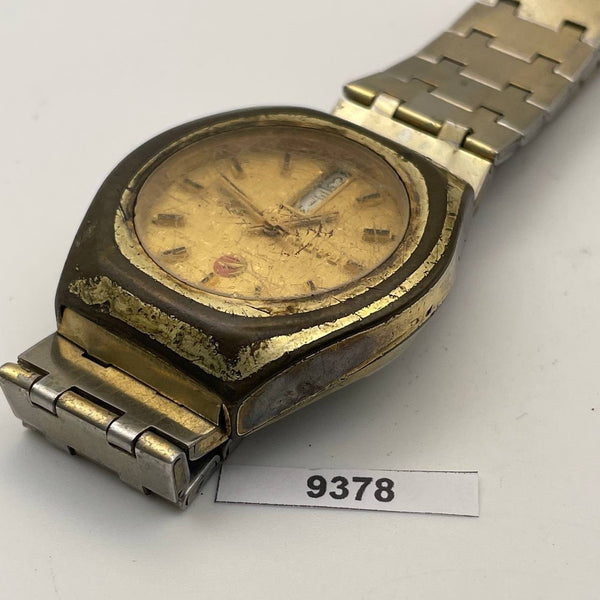 PROJECT TO FIX RADO STAG GOLD AUTOMATIC BOTTOM DAY DATE EU SHIP MENS WATCH 9378