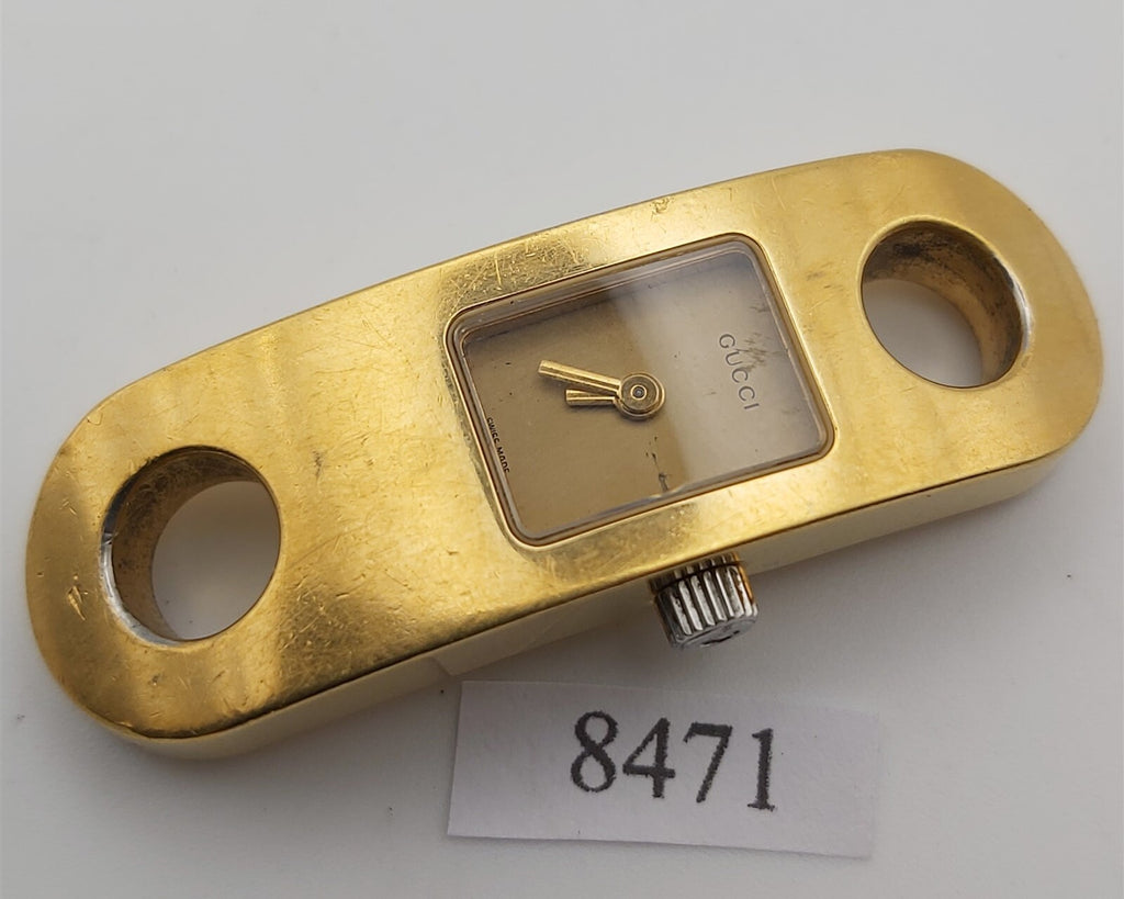 PROJECT TO FIX GUCCI LADIES GOLD 6100L GOLD PLATE WATCH EU SHIP WATCH 8471