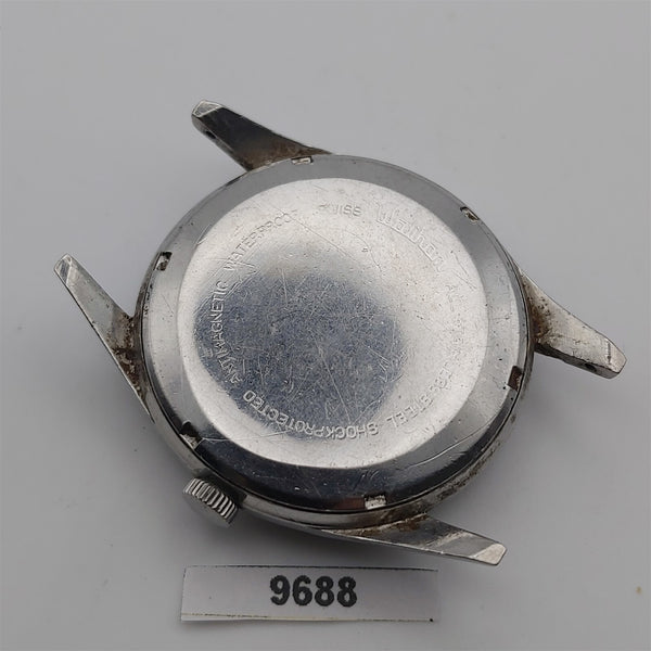PROJECT TO FIX WALTHAM CENTENNIAL AUTO ROUND SS EU SHIP MENS WATCH 9688