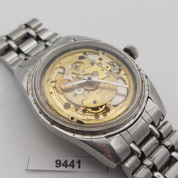 PROJECT TO FIX RADO GOLDEN HORSE SS ROUND THICK LUGS DATE MENS WATCH 9441