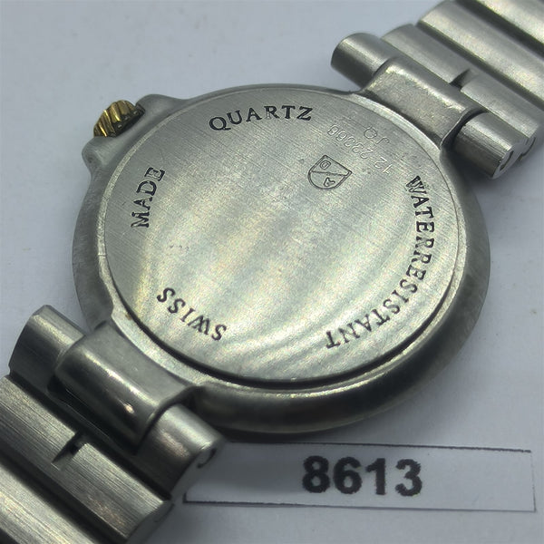 PROJECT TO FIX DUNHILL BLACK DIAL GOLD SS LADIES DRESS WATCH EU SHIP 8613