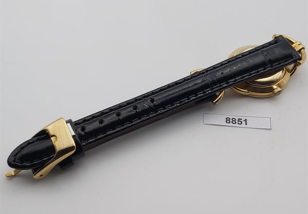 PROJECT TO FIX GUCCI LADIES BLACK DIAL 6000L GOLD PLATE WATCH EU SHIP WATCH 8851