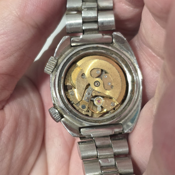 PROJECT TO FIX VINTAGE BULOVA 666ft DIVER CASE DATE AUTO LADIES WATCH 9836