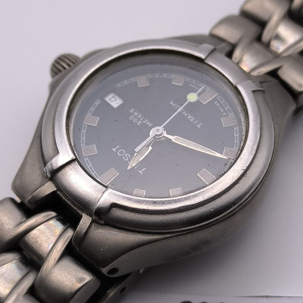 PROJECT TO FIX TISSOT TITANIUM LADIES QUARTZ DATE WATCH EU SHIP 8868