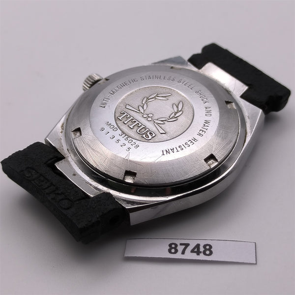 PROJECT TO FIX SOLVIL TITUS CUSHION MENS DAY DATE AUTO WIND SS WATCH 8748