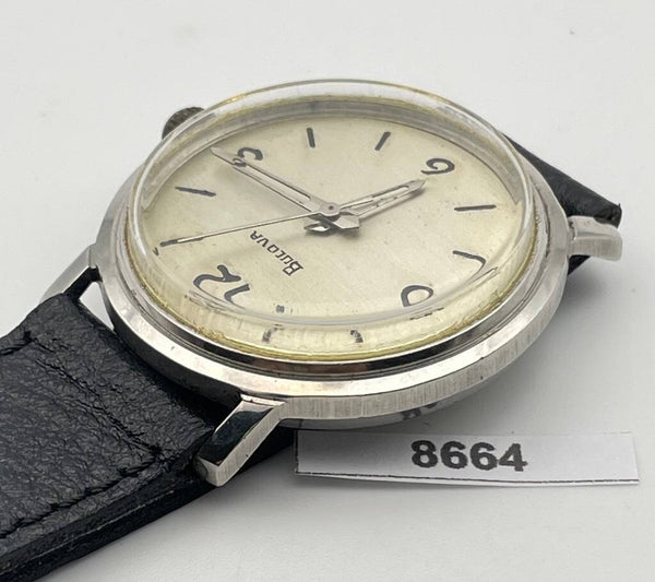 PROJECT TO FIX BULOVA SS ARABIC DIAL ROUND AUTOMATIC WIND MIDSIZE WATCH BVT08664