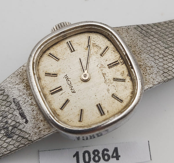 PROJECT TO FIX ENICAR STEEL MESH BAND LADIES EU SHIP MANUAL WIND WATCH 10864