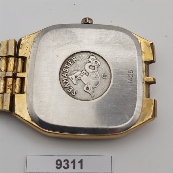 PROJECT TO FIX OMEGA SEAMASTER DATE GOLD PLATE DAY DATE MENS QUARTZ WATCH BV9311