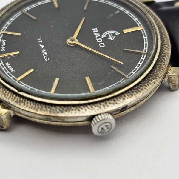PROJECT TO FIX RADO SOLID SILVER CASE MIDSIZE MANUAL BOMBE LUGS EU SHIP WATCH