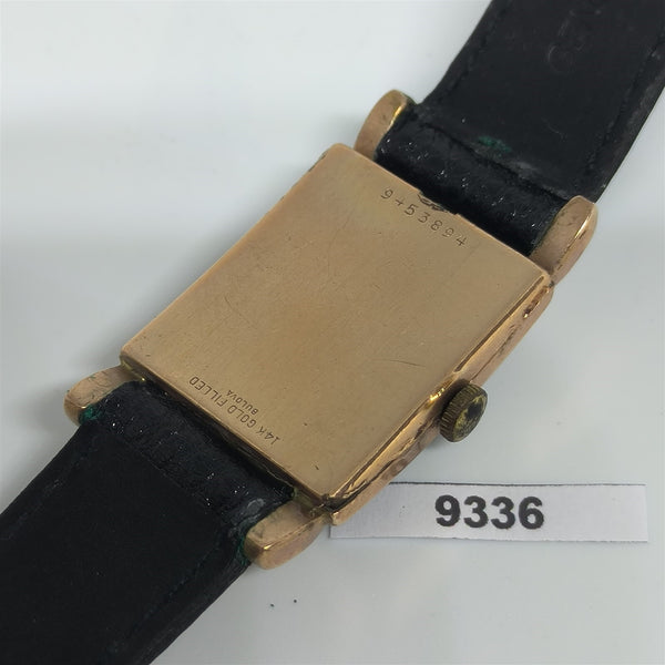 PROJECT TO FIX BULOVA ARABIC DIAL GOLD PLATE MIDSIZE 17j MANUAL WIND WATCH 9336