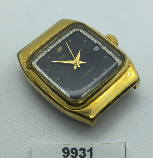 PROJECT TO FIX ENICAR CUSHION CASE AUTOMATIC WIND GOLD LADIES EU SHIP WATCH 9931