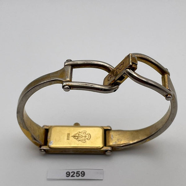 PROJECT TO FIX GUCCI LADIES BANGLE GOLD PLATE 1500 WATCH EU SHIP WATCH 9259