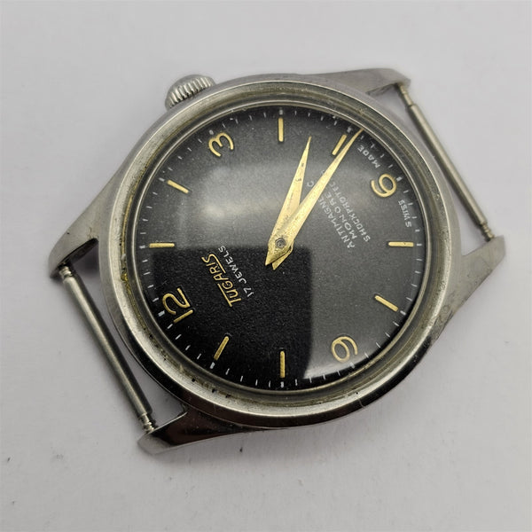 PROJECT TO FIX TUGARIS ARABIC DIAL MANUAL WIND ROUND EU SHIP MIDSIZE WATCH