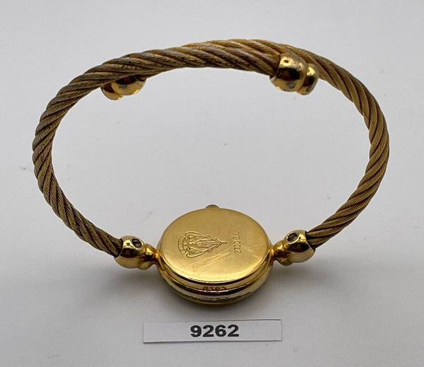 PROJECT TO FIX GUCCI LADIES ROPE 2700.2L BANGLE GOLD PLATE WATCH EU SHIP 9262
