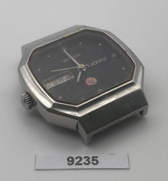PROJECT TO FIX RADO VOYAGER SS HOODED LUGS DAY DATE EU SHIP MENS WATCH BVT09235