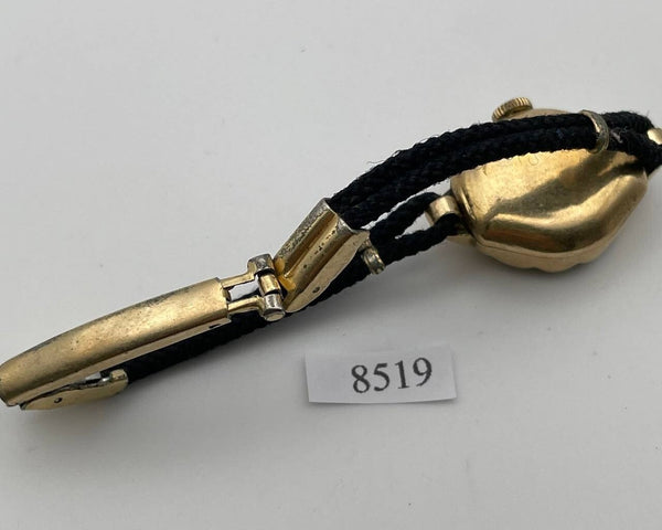 PROJECT TO FIX ART DECO ELGIN GOLD PLATE ARABIC LADIES MANUAL WIND WATCH 8519