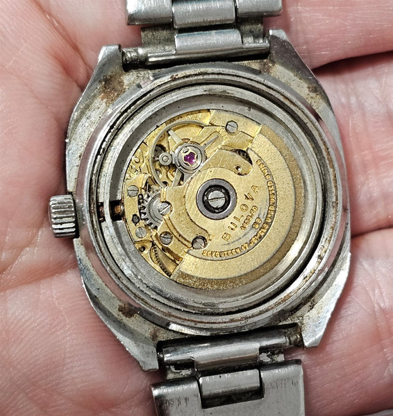 PROJECT TO FIX BULOVA LADIES AUTOMATIC STEEL DAY DATE WATCH EU SHIP 10099