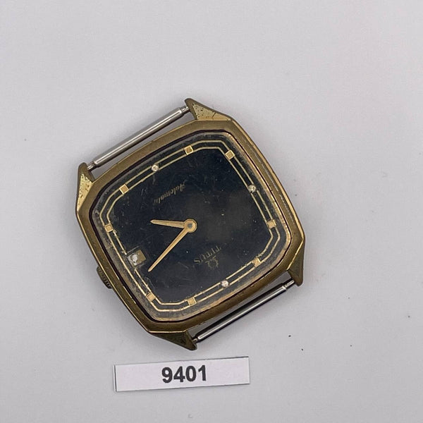 PROJECT TO FIX SOLVIL TITUS CUSHION MENS AUTO WIND GOLD PLATED WATCH 9401