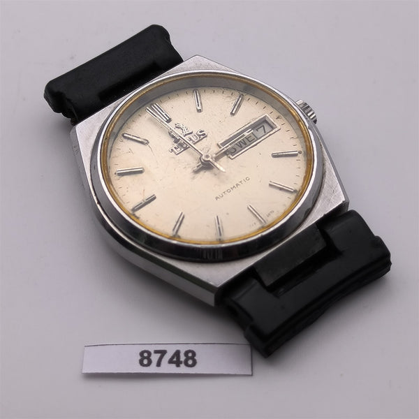 PROJECT TO FIX SOLVIL TITUS CUSHION MENS DAY DATE AUTO WIND SS WATCH 8748