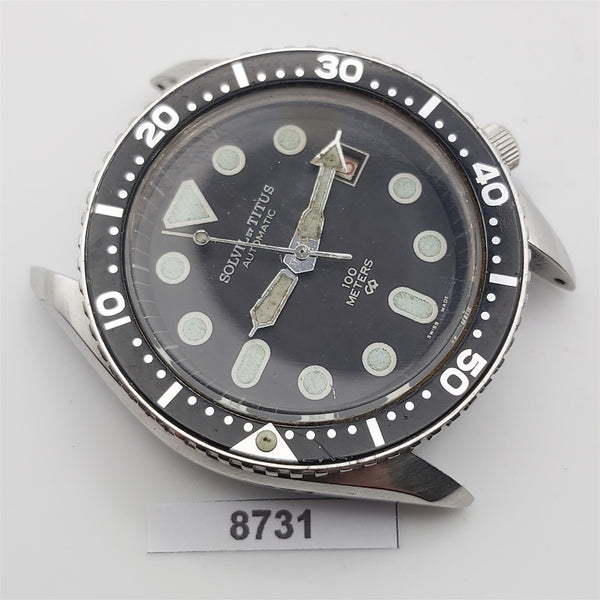 PROJECT TO FIX SOLVIL TITUS MENS AUTO DAY DATE DIVE WATCH POLISHED EU SHIP 8730