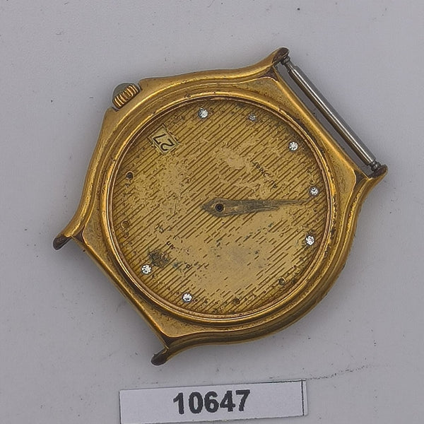 PROJECT TO FIX RAYMOND WEIL GOLD PLATE MENS MIDSIZE AUTOMATIC WIND WATCH 10647