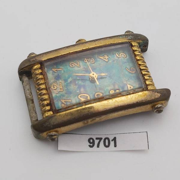 PROJECT TO FIX FOSSIL GOLD PLATE ARABIC TONNEAU WATCH 9701