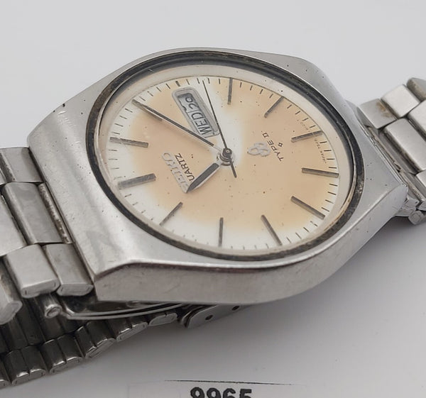 PROJECT TO FIX SEIKO TYPE II 7546 810A QUARTZ SS DAY DATE MENS WATCH 9965