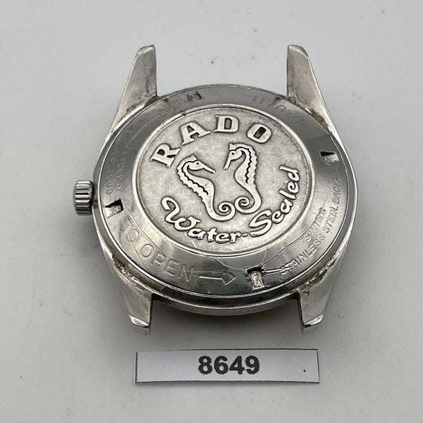 PROJECT TO FIX RADO GREENHORSE SS THICK LUGS DAY DATE MENS WATCH 8649 EU SHIP