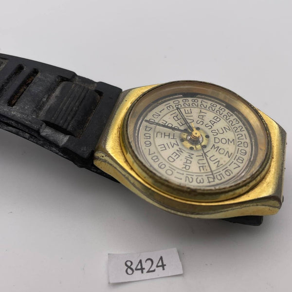 PROJECT TO FIX BULOVA GOLD DAY DATE CUSHION AUTO MENS 8D24 EU SHIP WATCH