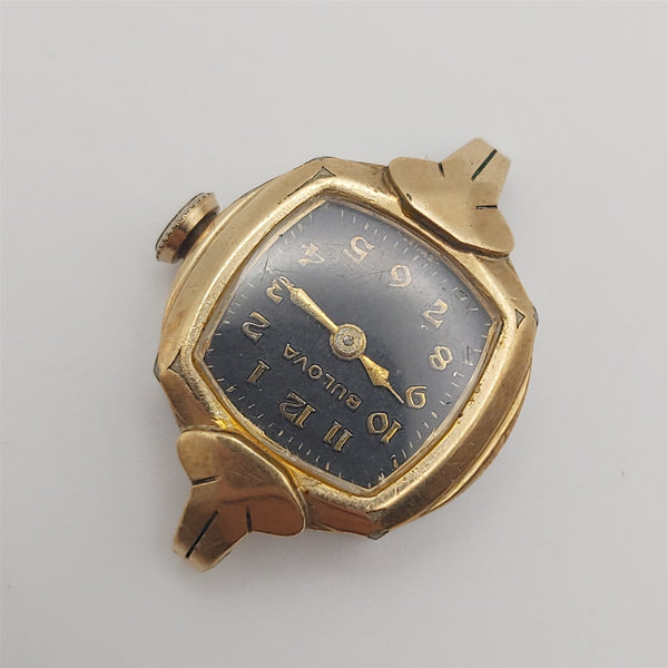 PROJECT TO FIX ART DECO BULOVA GOLD FILLED ARABIC LADIES MANUAL WIND WATCH 9244