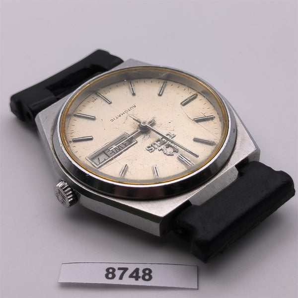 PROJECT TO FIX SOLVIL TITUS CUSHION MENS DAY DATE AUTO WIND SS WATCH 8748