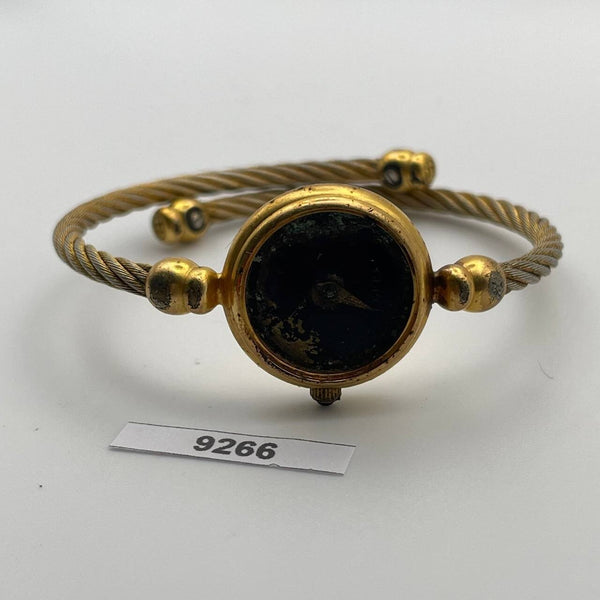 PROJECT TO FIX GUCCI LADIES ROPE 2700.2L BANGLE GOLD PLATE WATCH EU SHIP 9266