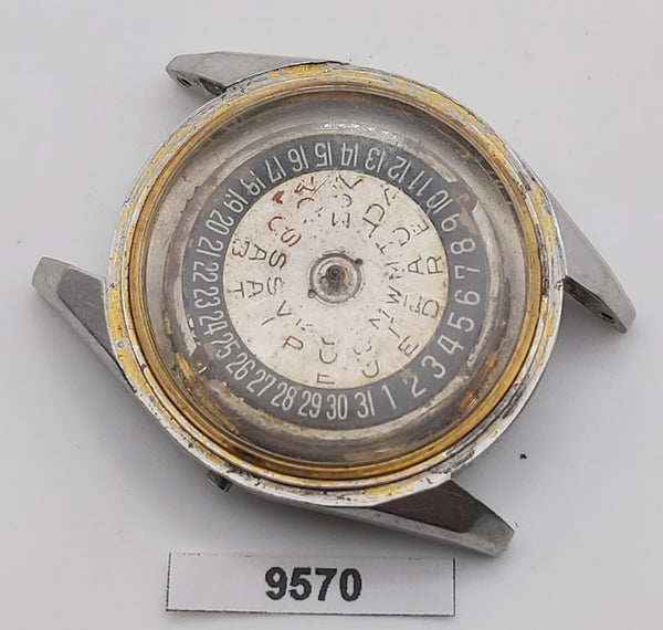 PROJECT TO FIX RADO ROUND AUTOMATIC DAY DATE THICK LUGS EU SHIP MENS WATCH 9570