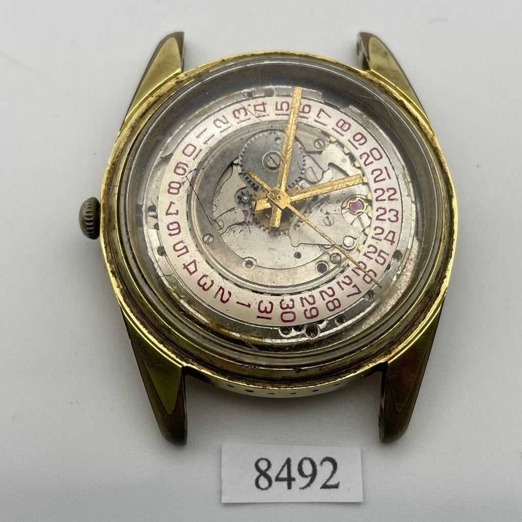 PROJECT TO FIX RADO NEW GREEN HORSE GOLD DATE EU SHIP MENS WATCH 8492