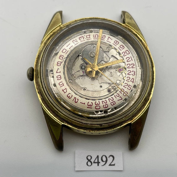 PROJECT TO FIX RADO NEW GREEN HORSE GOLD DATE EU SHIP MENS WATCH 8492