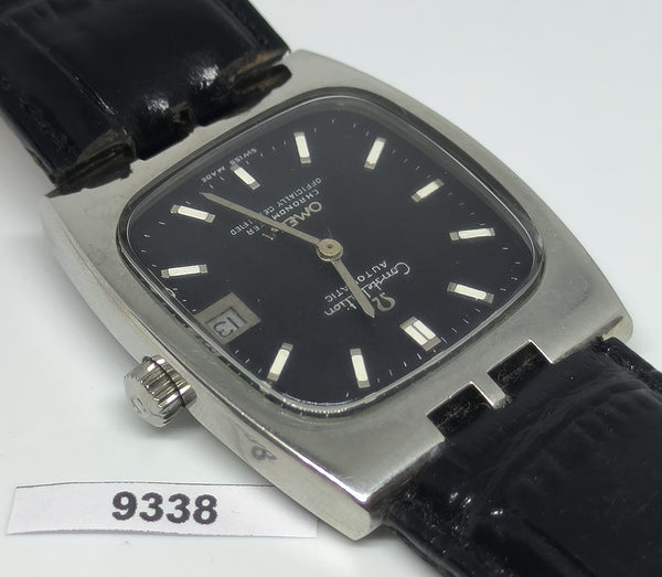 PROJECT TO FIX POLISHED OMEGA CONSTELLATION CUSHION DATE SS MENS AUTO WATCH 9338