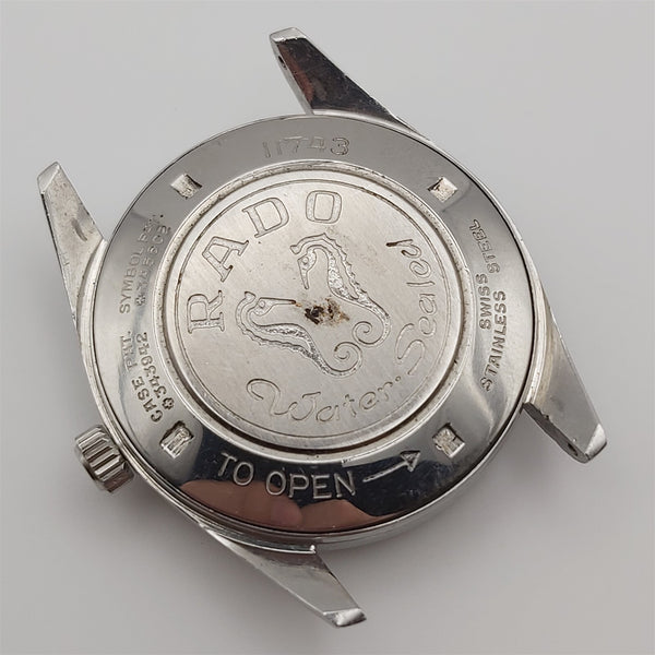 PROJECT TO FIX WORKING RADO GOLDEN HORSE SPORT THICK LUGS DATE SS WATCH EU SHIP