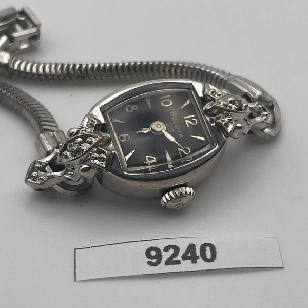 PROJECT TO FIX BULOVA LADIES ARABIC COCKTAIL PETITE MANUAL SS WATCH EU SHIP 9240