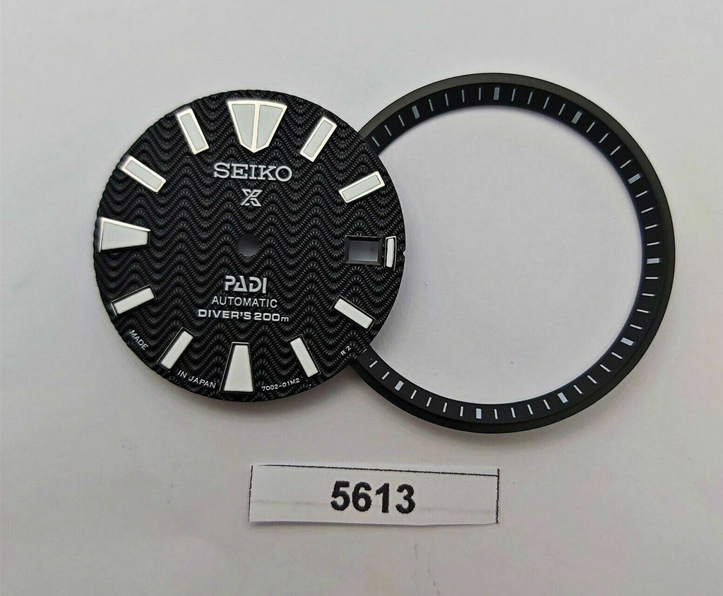 SEIKO BLACK PROSPEX SAMURAI PADI FOR 7002 7000 DIAL MINUTE TRACK WATCH BVT05613