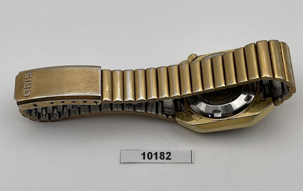 PROJECT TO FIX ORIS GOLD PLATE AUTOMATIC WIND LADIES DAY DATE WATCH BVT010182