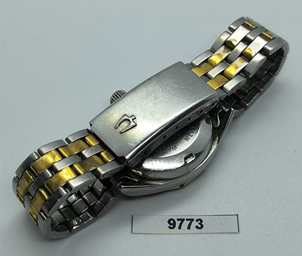 PROJECT TO FIX BULOVA LADIES GOLD DIAL AUTOMATIC GOLD SS DATE WATCH EU SHIP 9773