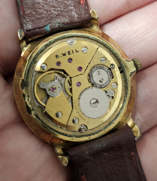 PROJECT TO FIX RAYMOND WEIL GOLD PLATE ARABIC MENS MANUAL WIND WATCH 8483
