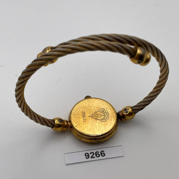 PROJECT TO FIX GUCCI LADIES ROPE 2700.2L BANGLE GOLD PLATE WATCH EU SHIP 9266