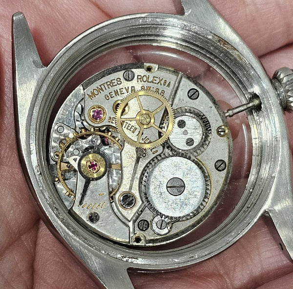 PROJECT TO FIX ROLEX OYSTER PRECISION 34mm MANUAL WIND MENS SS POLISHED WATCH