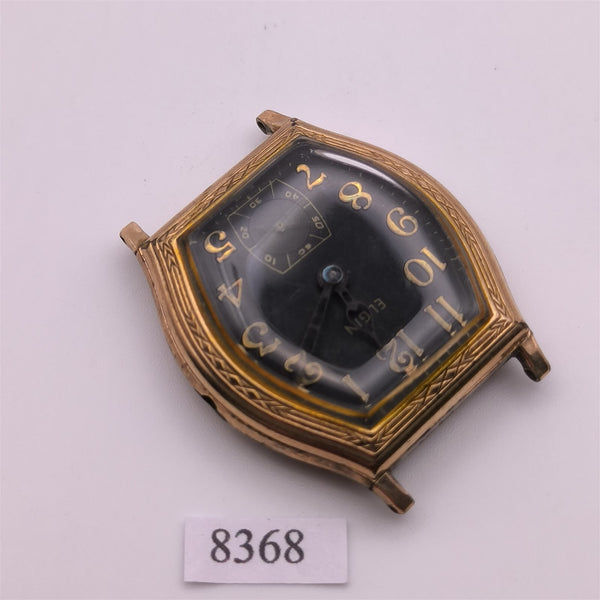 PROJECT TO FIX LORD ELGIN ROSE GOLD PLATE ARABIC MIDSIZE MANUAL WIND WATCH 8368
