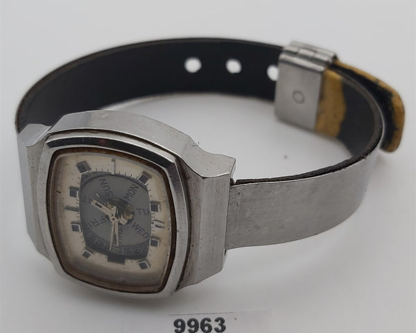 PROJECT TO FIX BULOVA CUSHION LADIES DAY DATE AUTO WATCH EU SHIP 9963