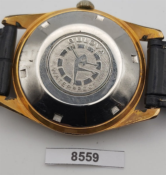 PROJECT TO FIX BULOVA GOLD PLATE AUTOMATIC WIND MENS DRESS WATCH BVT8559