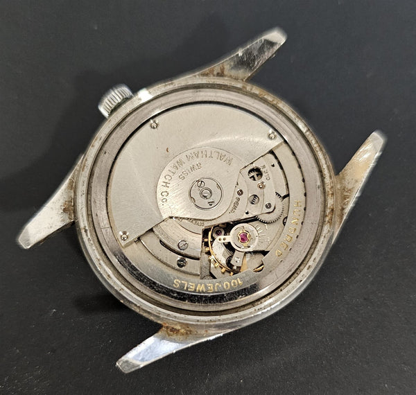 PROJECT TO FIX WALTHAM CENTENNIAL AUTO ROUND SS EU SHIP MENS WATCH 9688